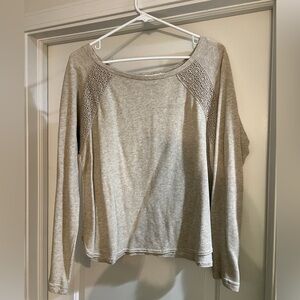 Sun and shadow medium cream sweater